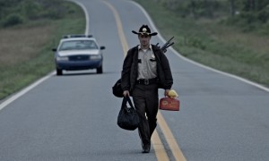 Sheriff Grimes walks through zombieland.
