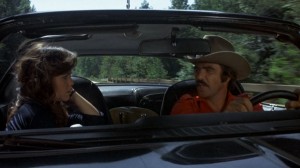 Carrie (Sally Field) and the Bandit (Burt Reynolds)
