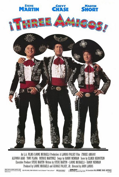 Three Amigos (1986) movie poster