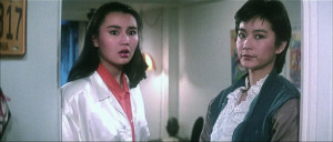 Maggie Cheung (left) and Brigitte Lin